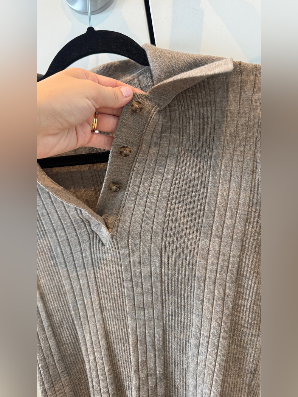Reformation Hermia Merino Wool Polo Size Size M - Picture 3 of 6